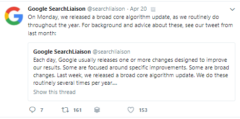 Actualización Algoritmo de Google