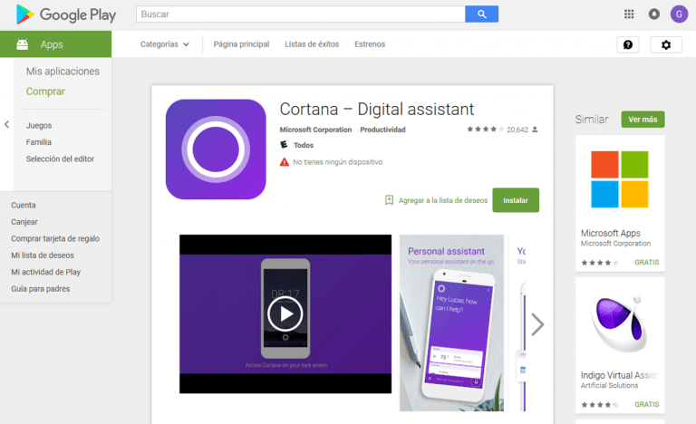 Cortana VS Google